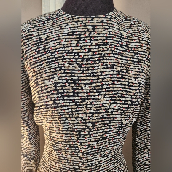 Vintage Silk Carolina Herrera Dress Size 6 - Picture 3 of 15